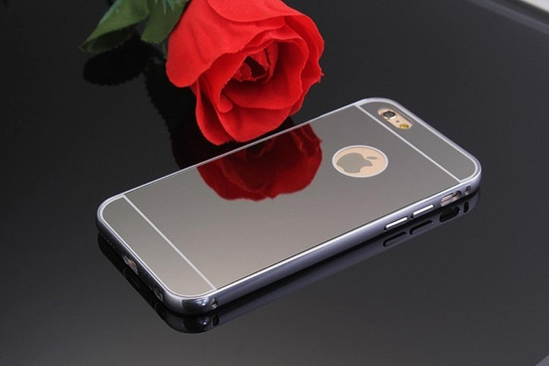 Case Para iPhone De Aluminio Espejo Bumper Resistente Uso Rudo Metal Funda Hombre Mujer Dama Caballe