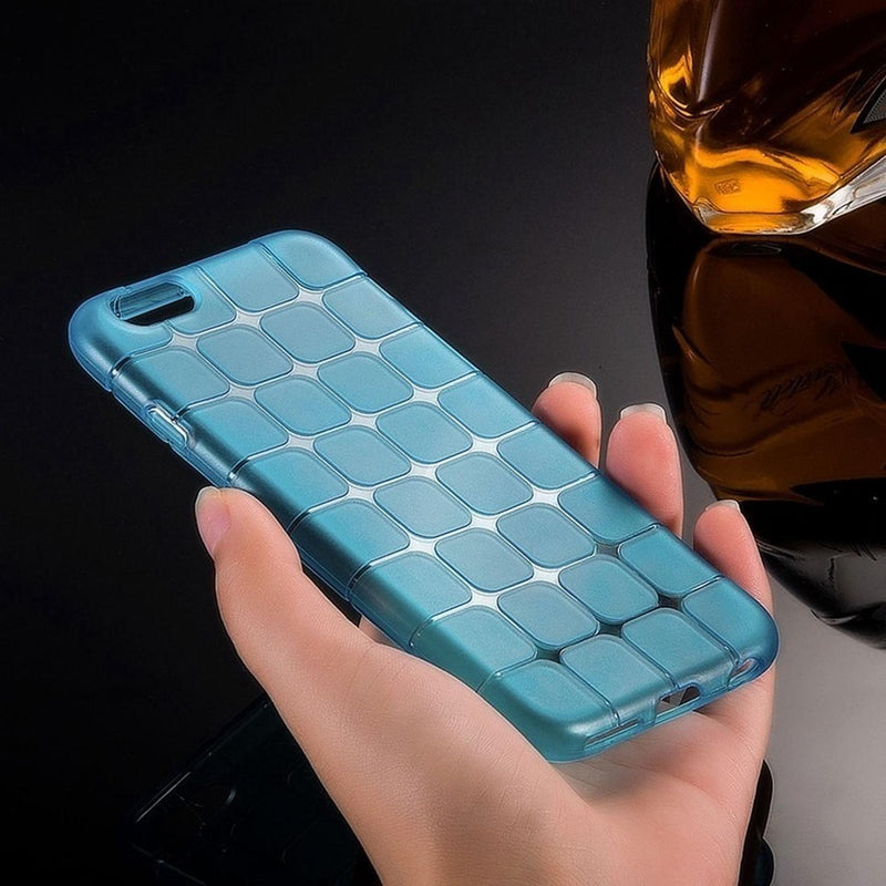 Funda Para iPhone Cubos Goma Hombre Mujer Cuadros Figuras 3d