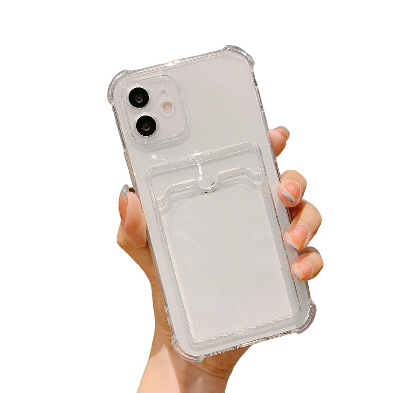 Funda Goma Porta Tarjeta para LG +Mica Protector Fuerte Case