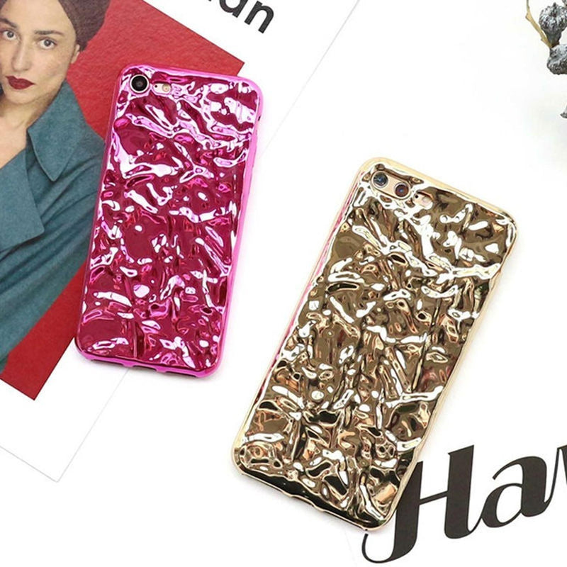 Funda Para iPhone Aluminio Plastico Mujer Case Protetor 3d