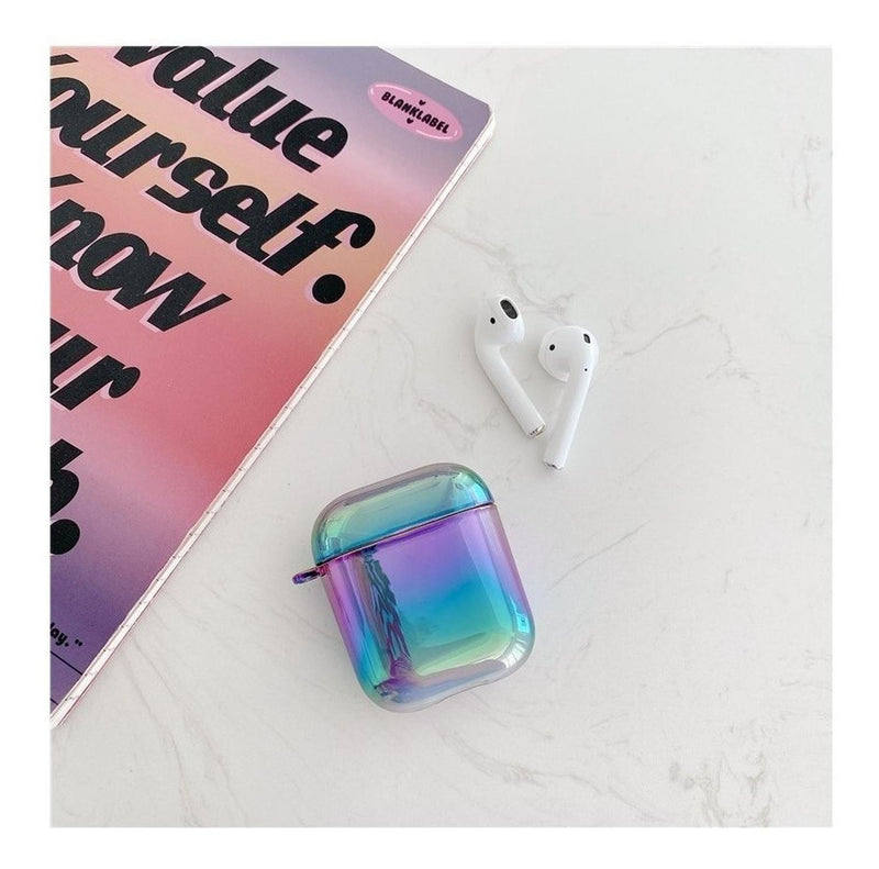 Funda para AirPods Arcoiris Galaxia Hombre Mujer Tornasol 3D