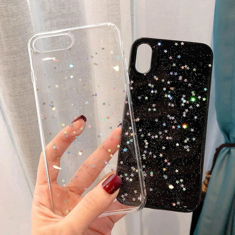 Funda para iPhone Espacio Galaxia Universo Mujer Diamantes