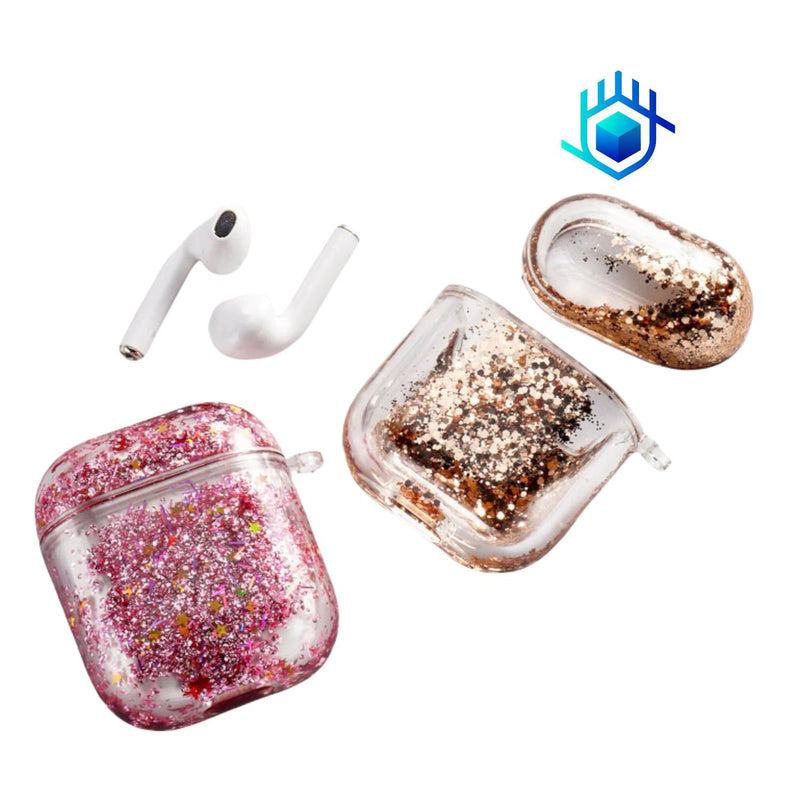 Funda Brillos Liquido para AirPods Case Uso Rudo Mujer Dama