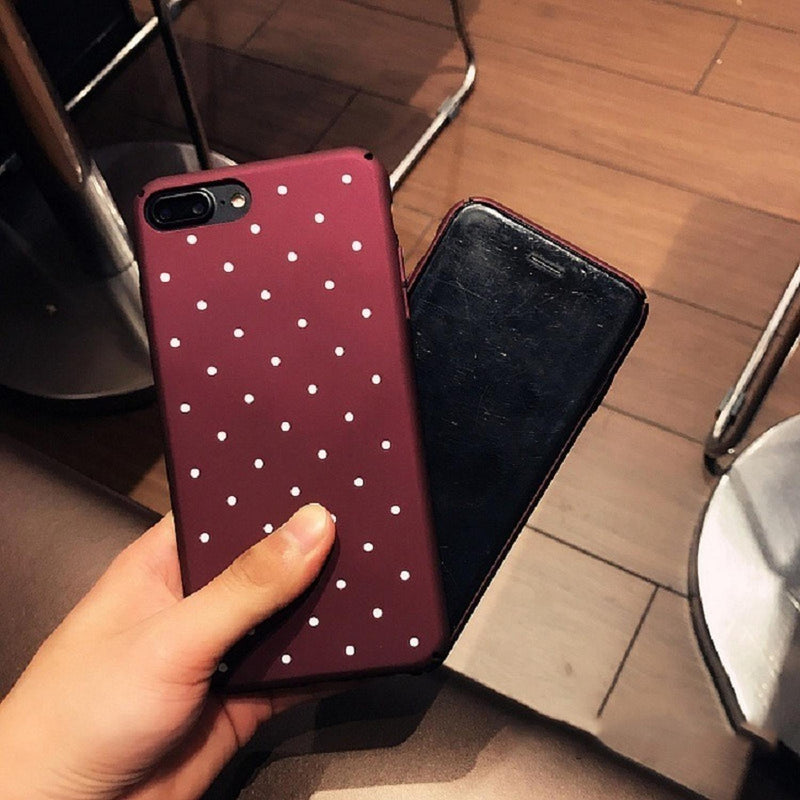 Funda Case Para iPhone Puntos Caballero Hombre Mujer Polka