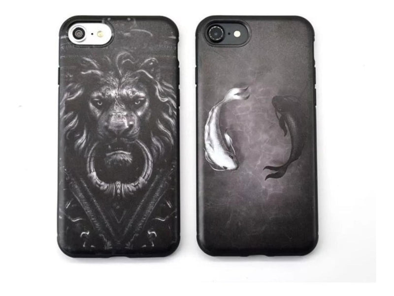 Funda Para iPhone Yin Yang Equilibrio Paz Mujer Dark Hombre