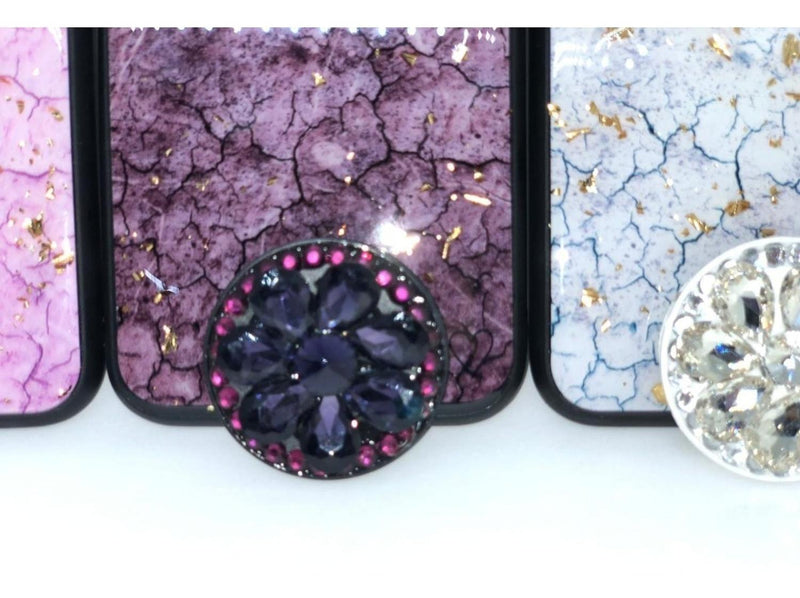 Funda Marmol Para iPhone con Diamantes Mujer Case Brillo 3D