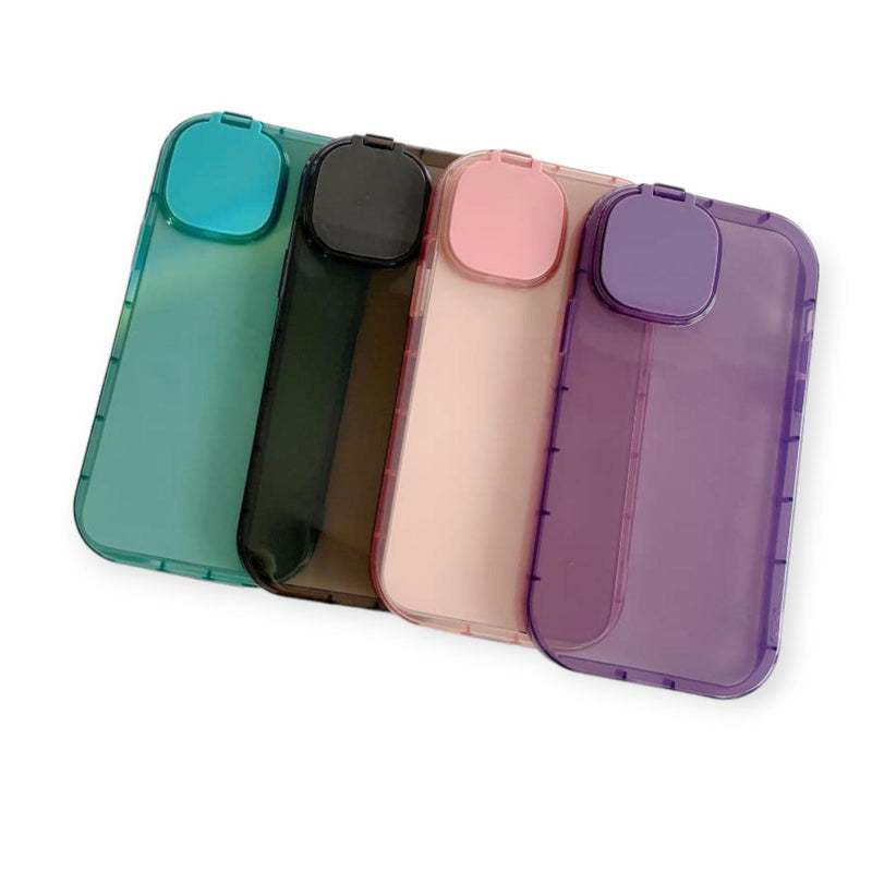 Funda con Protector Espejo en Camara para iPhone 14 + Mica