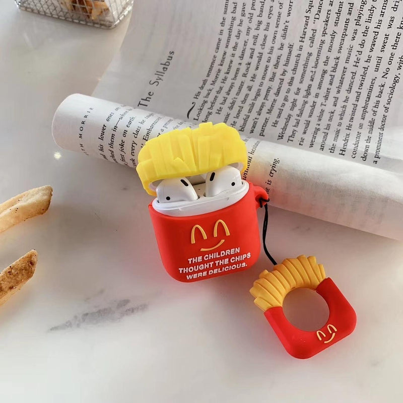 Funda para AirPods Comida Snack Goma Mujer Niño Protector 3D