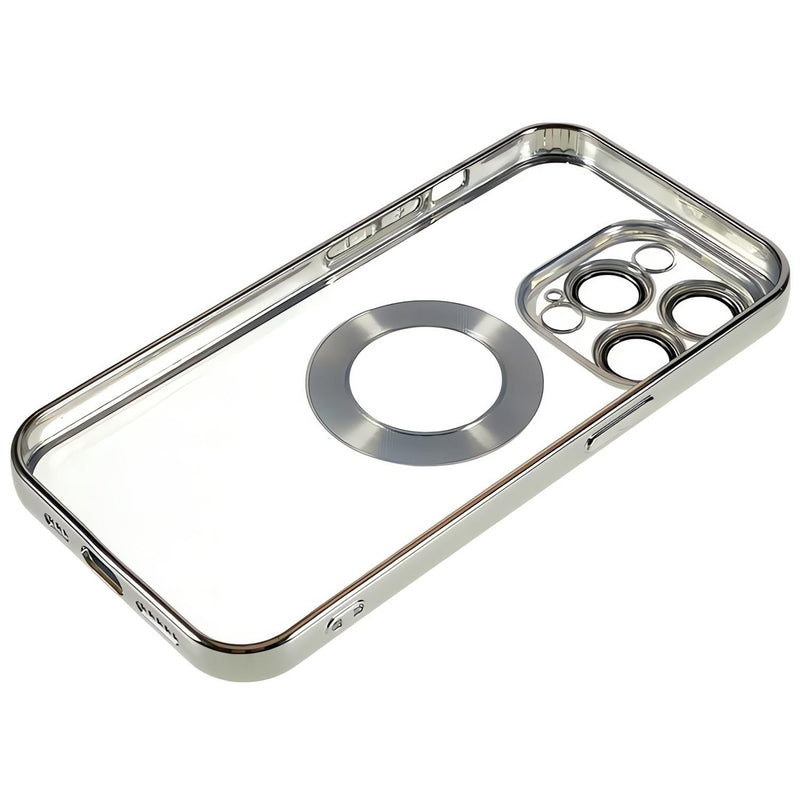 Funda de Lujo Goma para iPhone 14 Plus + Mica Case Elegante