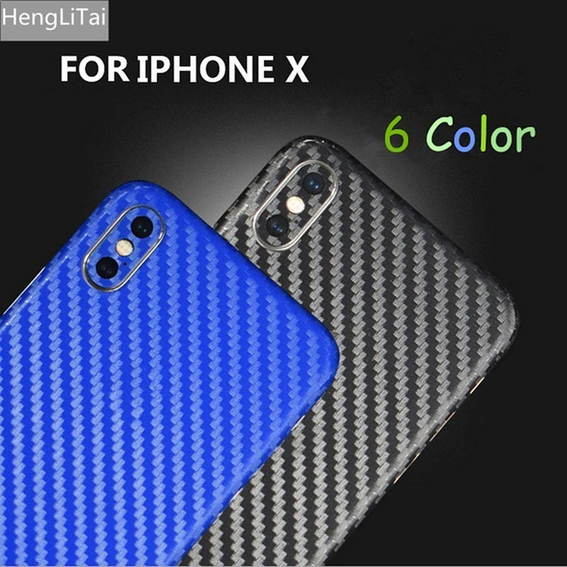 Sticker Para iPhone Fibra Carbon Hombre Mujer Protector 3d