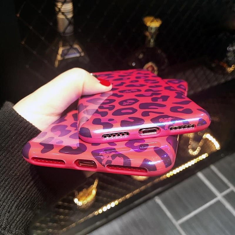 Funda Para iPhone Leopardo Nieve Dama Animal Print Mujer 3d