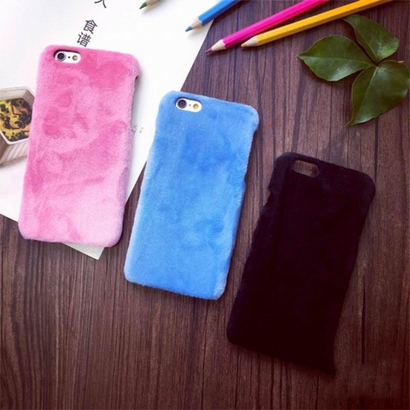 Funda Peluche Para iPhone Fur Terciopelo Dama Mujer Gamuza