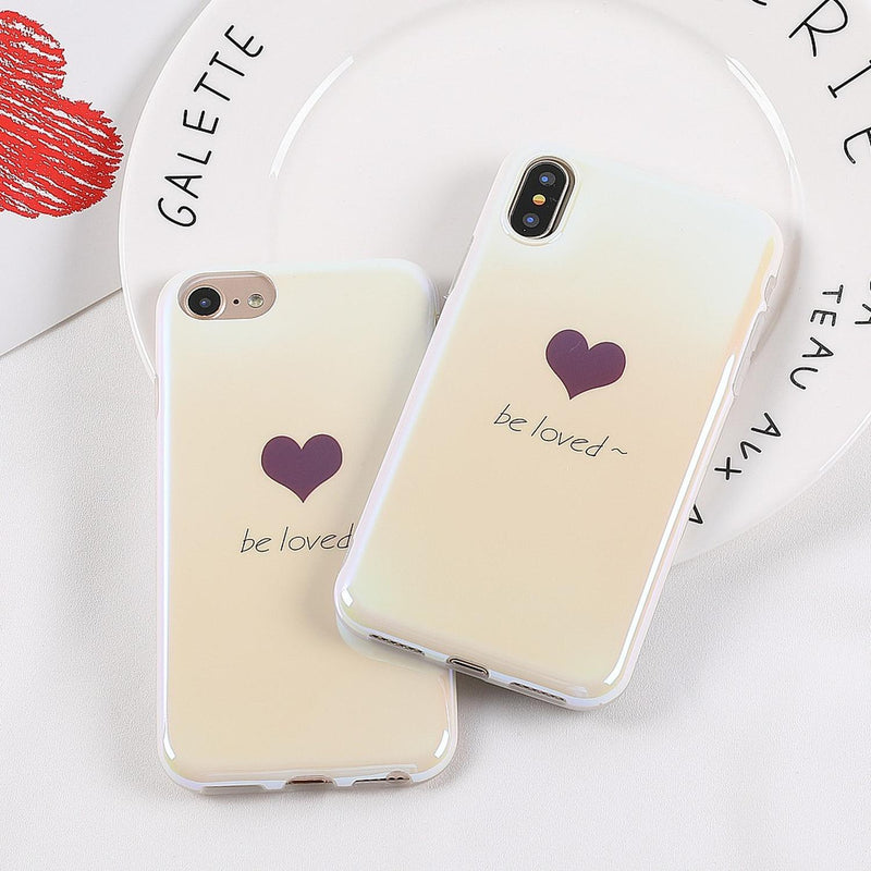 Funda para iPhone Corazones Dama Mujer Hombre Case Resistent