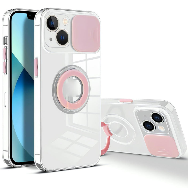 Funda Protectora Camara Anillo para iPhone 12/12 Pro + Mica