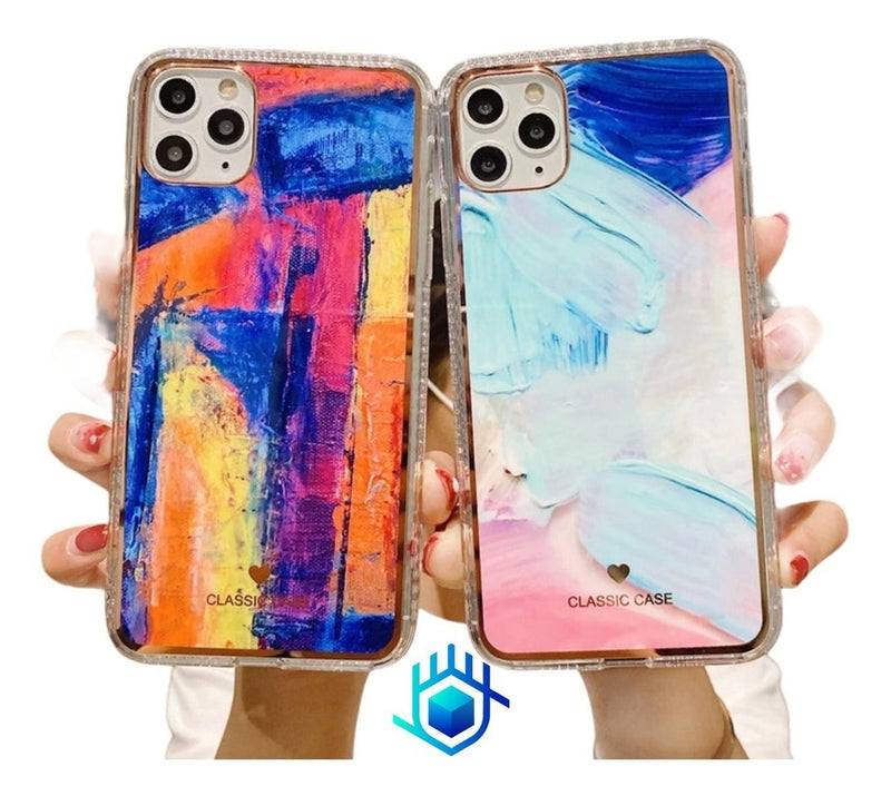 Funda Para iPhone Pintura Dama Mujer Hombre Arena Marmol 3d