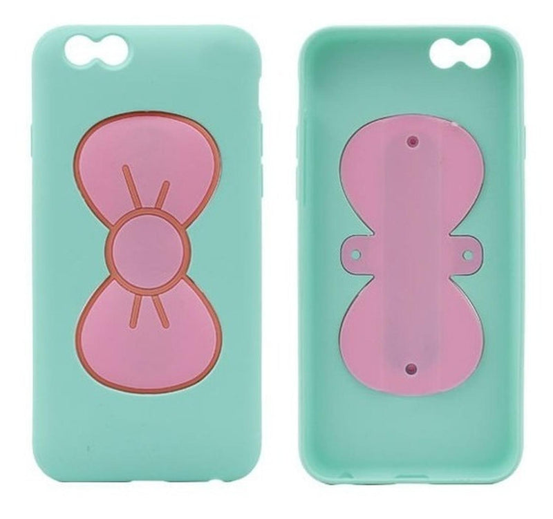 Funda iPhone Con Moño Pastel Dama Mujer Case Parado