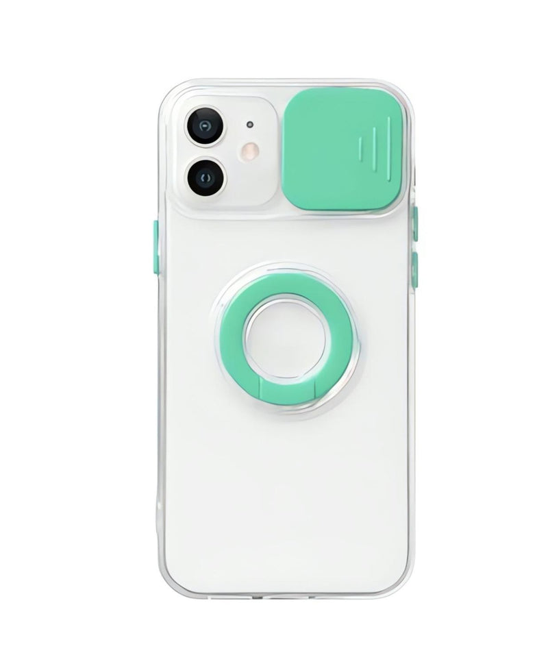 Funda Protectora Camara Anillo para iPhone 12 Pro Max + Mica