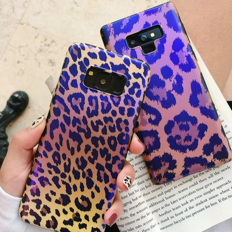 Funda Samsung Animal Print Leopardo Tornasol Dama Case Mujer