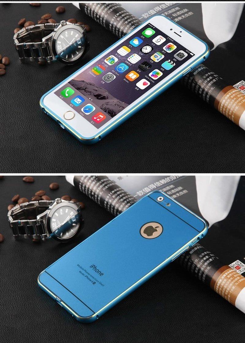 Funda para iPhone Aluminio Metal Reforzada Case Hombre Mujer