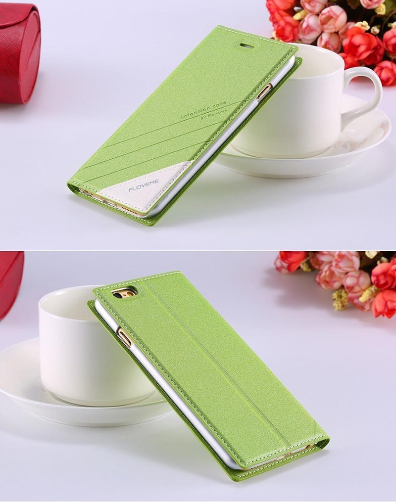 Funda Flip para iPhone Galaxy Cartera Hombre Mujer Billetera