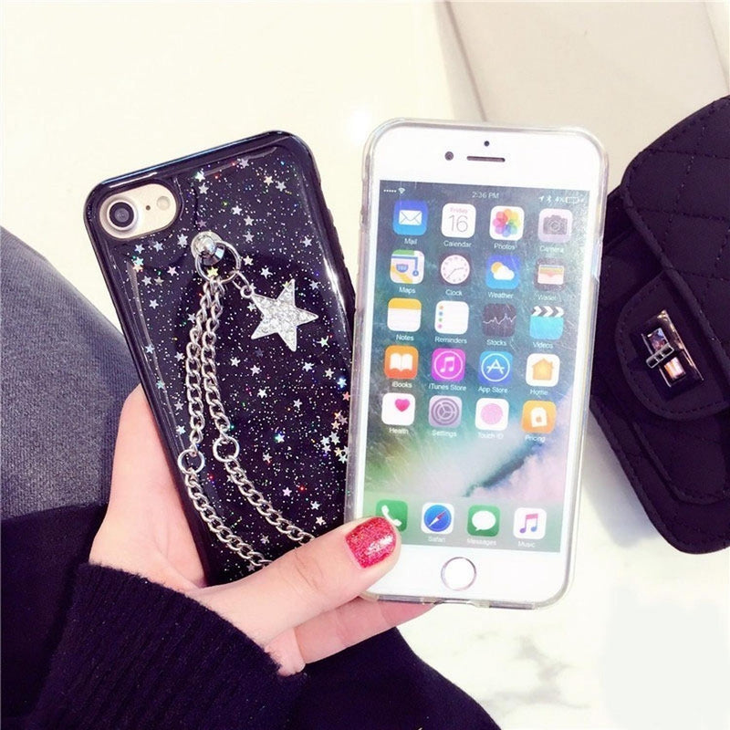 Funda Para iPhone Estrellas Cadena Espacio Universo Hombre