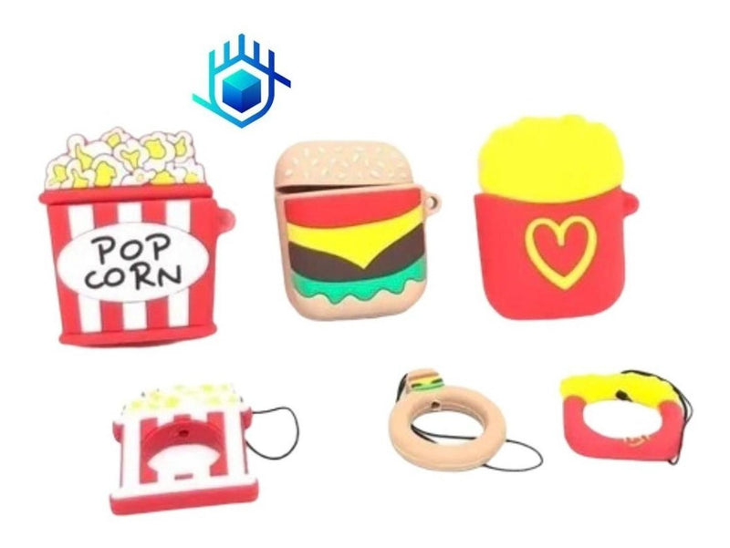 Funda para AirPods Comida Snack Goma Mujer Niño Protector 3D