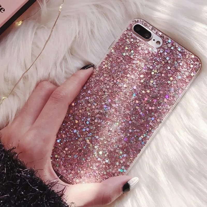 Funda Glitter para iPhone Brillo Diamantes Escarcha Diamante