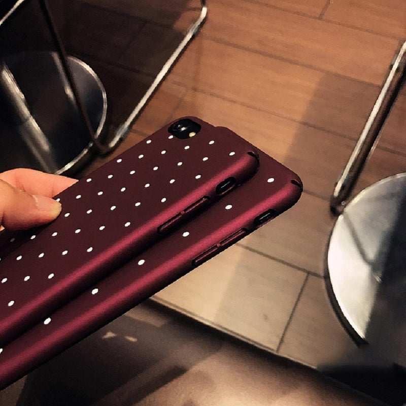 Funda Case Para iPhone Puntos Caballero Hombre Mujer Polka