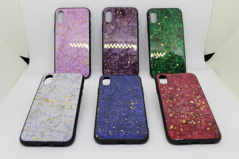 Funda Marmol Para iPhone con Diamantes Mujer Case Brillo 3D