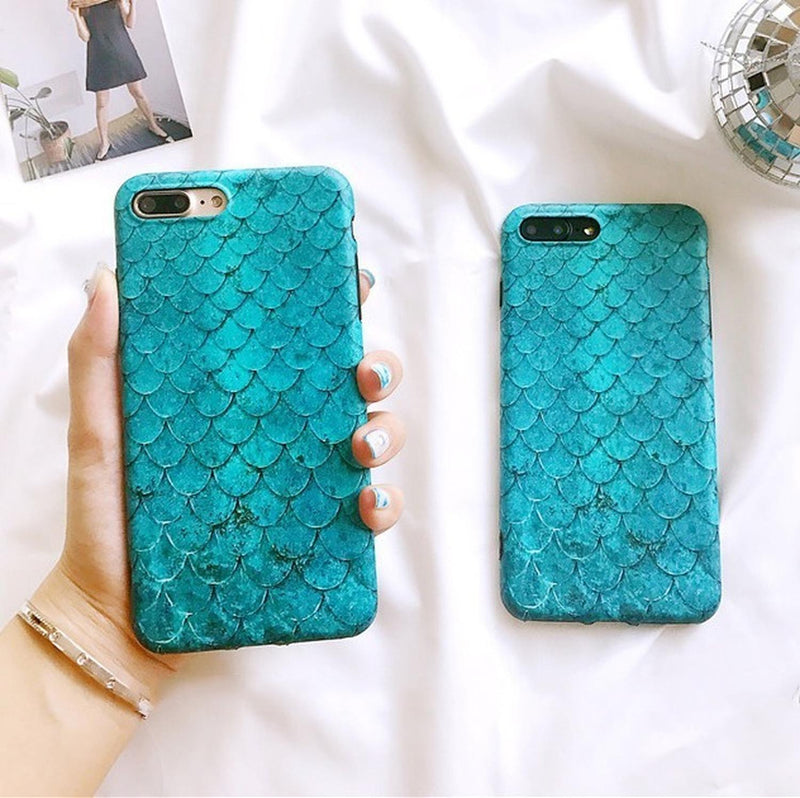 Funda Para iPhone Piel Dragon Escamas Hombre Mujer Sirena 3d