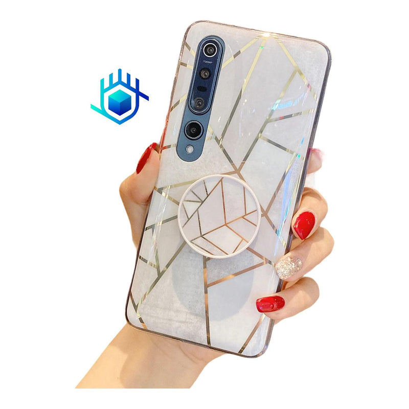 Funda Para Huawei + Mica Lineas Case Mujer Protector Mujer