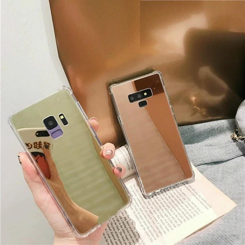 Funda Galaxy Goma Gruesa Resistente Espejo Dama Hombre Mujer