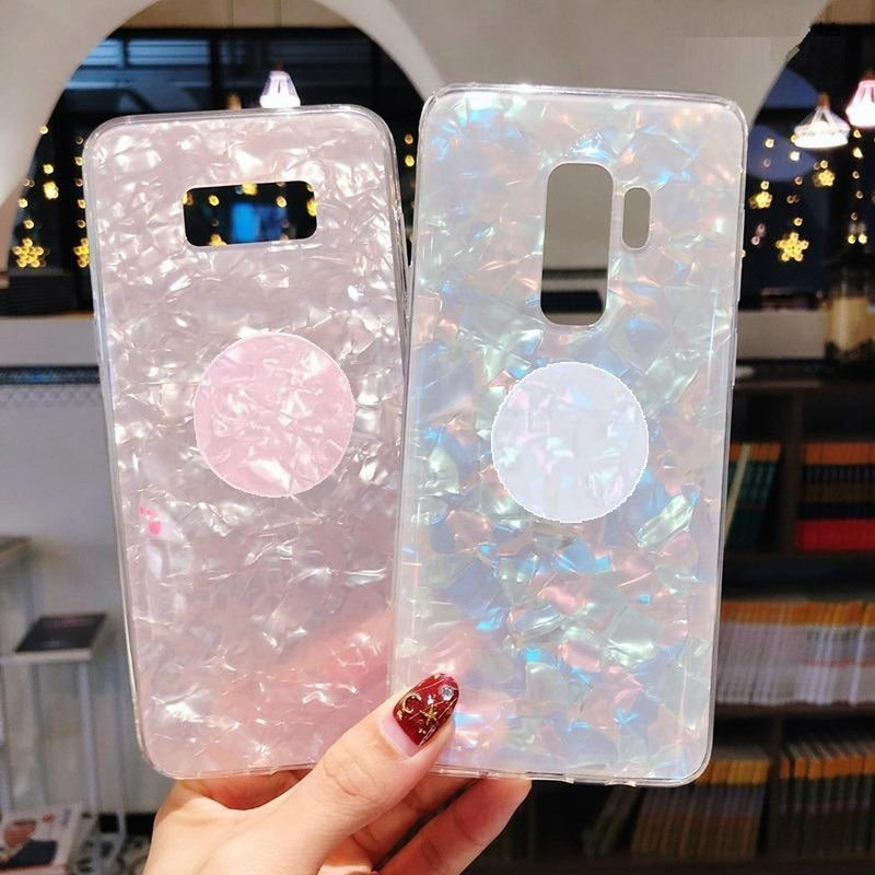 Funda Compatible Con Huawei Cristal Marmol Dama Mujer Case