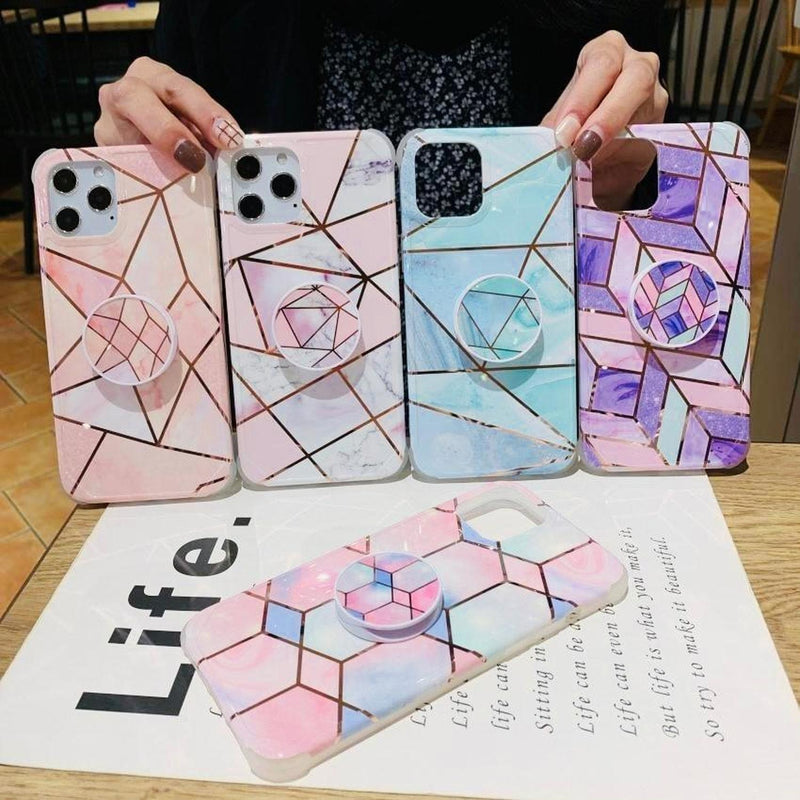 Funda Premium para iPhone Geometria Mujer Reforzada Fuerte