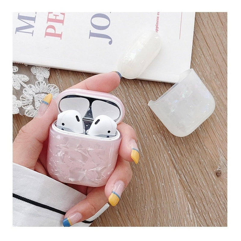 Funda Para AirPods Marmol Hombre Mujer Case Brillo Protector