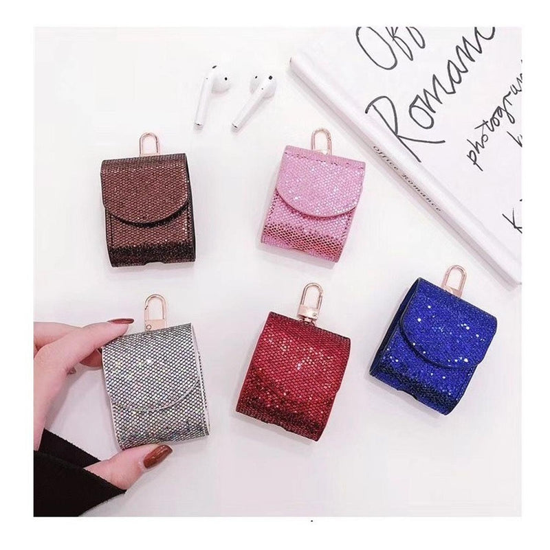 Funda Para AirPods Bolsa Glitter Brillos Mujer Case Diamante