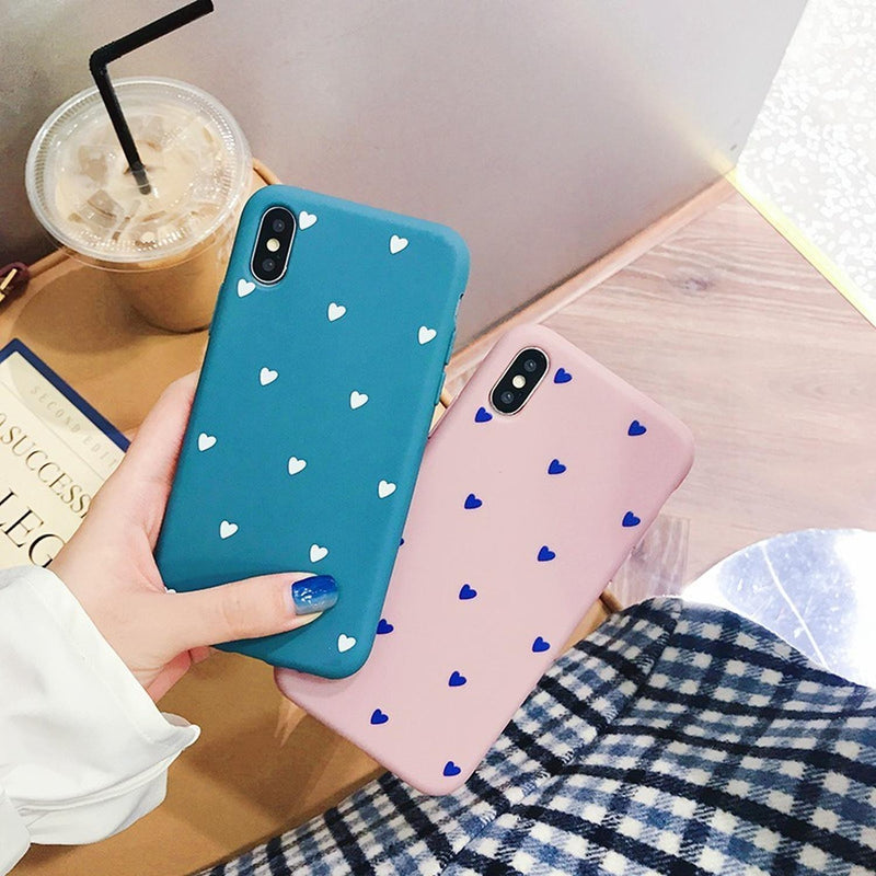 Funda para iPhone Corazones Mujer Case Da Protector Parejas