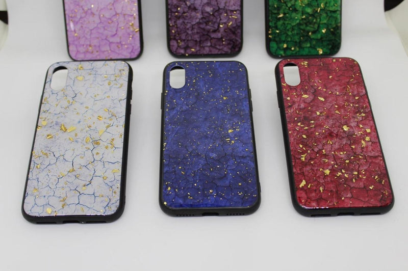 Funda Marmol Para iPhone con Diamantes Mujer Case Brillo 3D