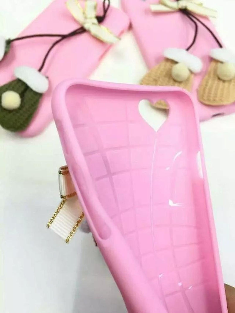 Funda Para iPhone Guantes Colgando Navidad Mujer Christmas