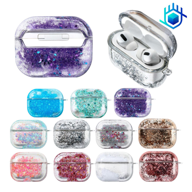 Funda Brillos Liquido para AirPods Case Uso Rudo Mujer Dama