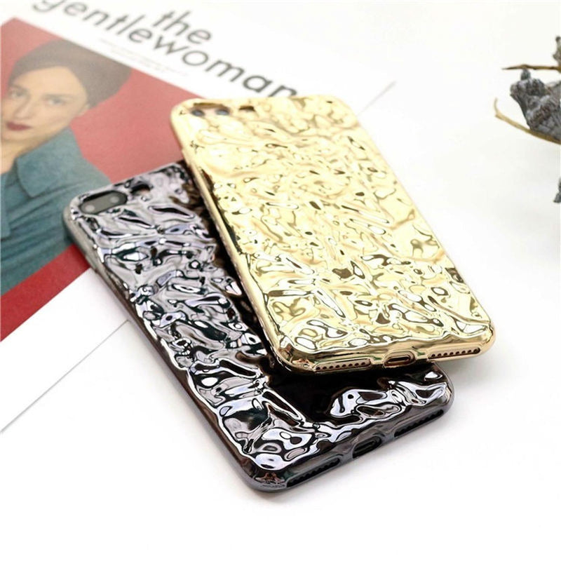 Funda Para iPhone Aluminio Plastico Mujer Case Protetor 3d