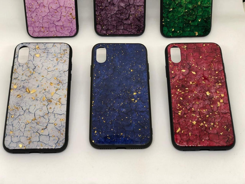 Funda Marmol Para iPhone con Diamantes Mujer Case Brillo 3D