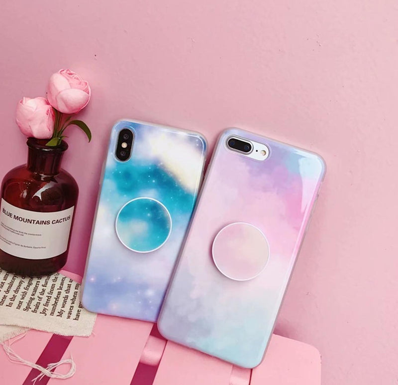 Funda Para iPhone Galaxia Arcoiris Universo Espacio Mujer