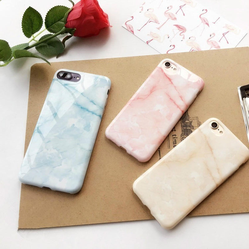 Funda Para iPhone Marmol Pastel Delight Cuarzo Dama Mujer