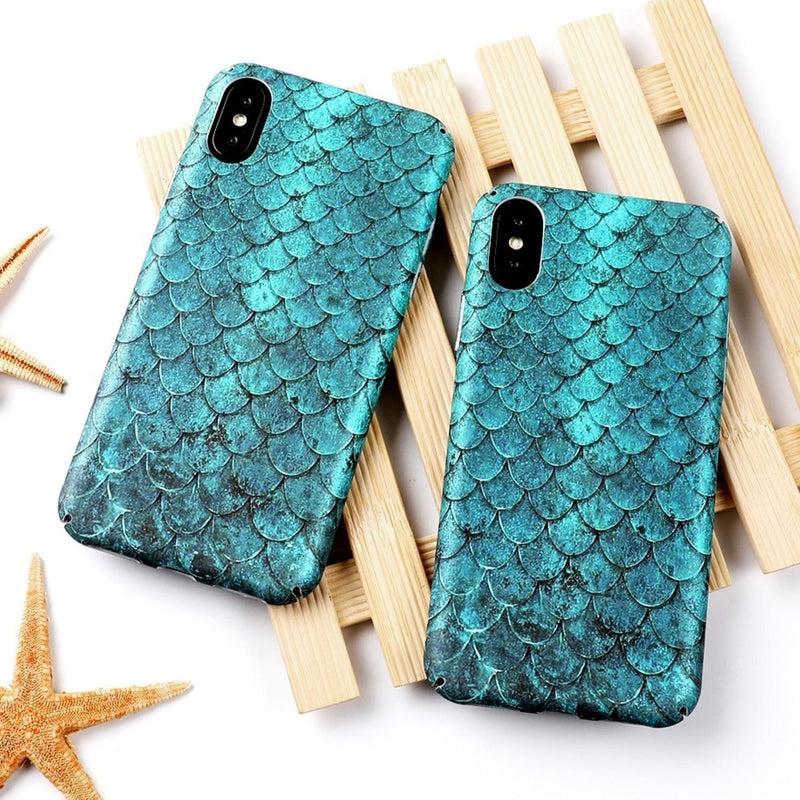 Funda Para iPhone Piel Dragon Escamas Hombre Mujer Sirena 3d