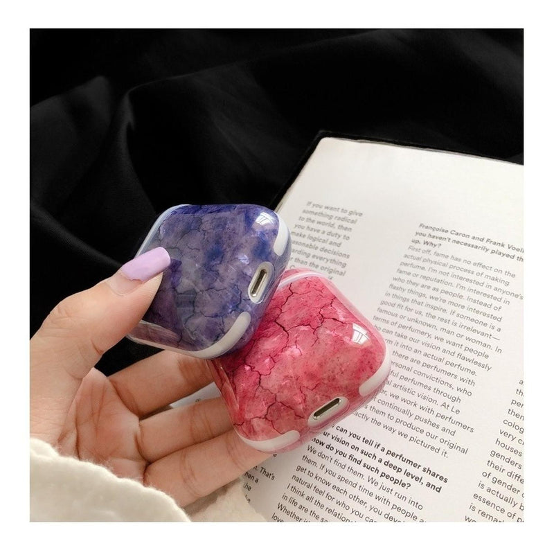 Funda Para AirPods Marmol Hombre Mujer Case Brillo Protector