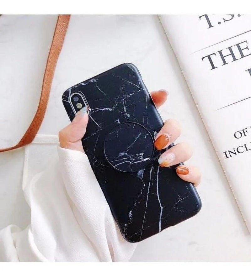 Funda Marmol Compatible Con iPhone Hombre Mujer Goma Moda