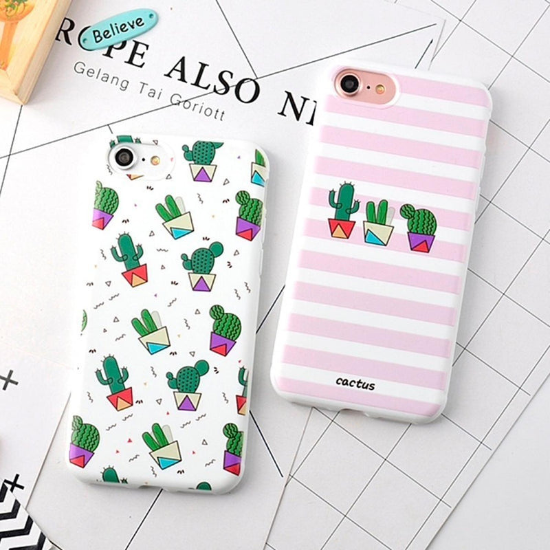 Funda Cactus iPhone Divertidas Maceta Case Planta Mujer Dama