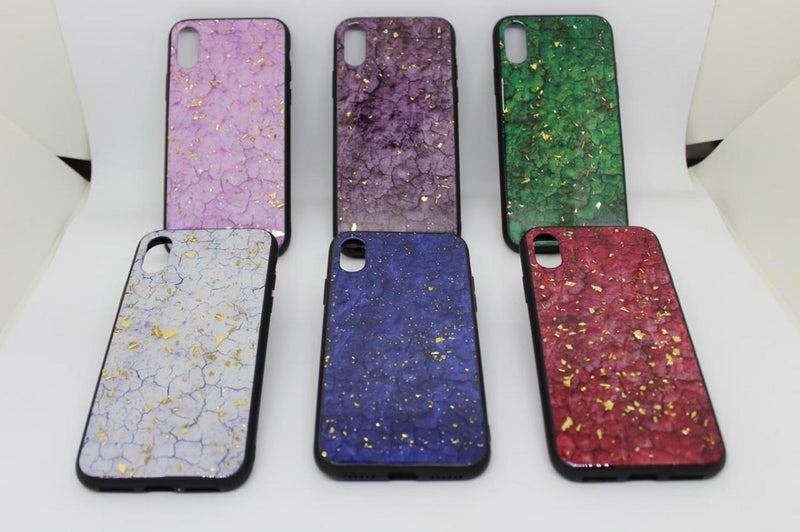 Funda Marmol Para iPhone con Diamantes Mujer Case Brillo 3D