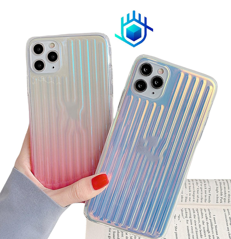 Funda Premium Tornasol para iPhone 14 Plus +Mica Case Gruesa